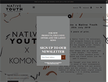 Tablet Screenshot of native-youth.com